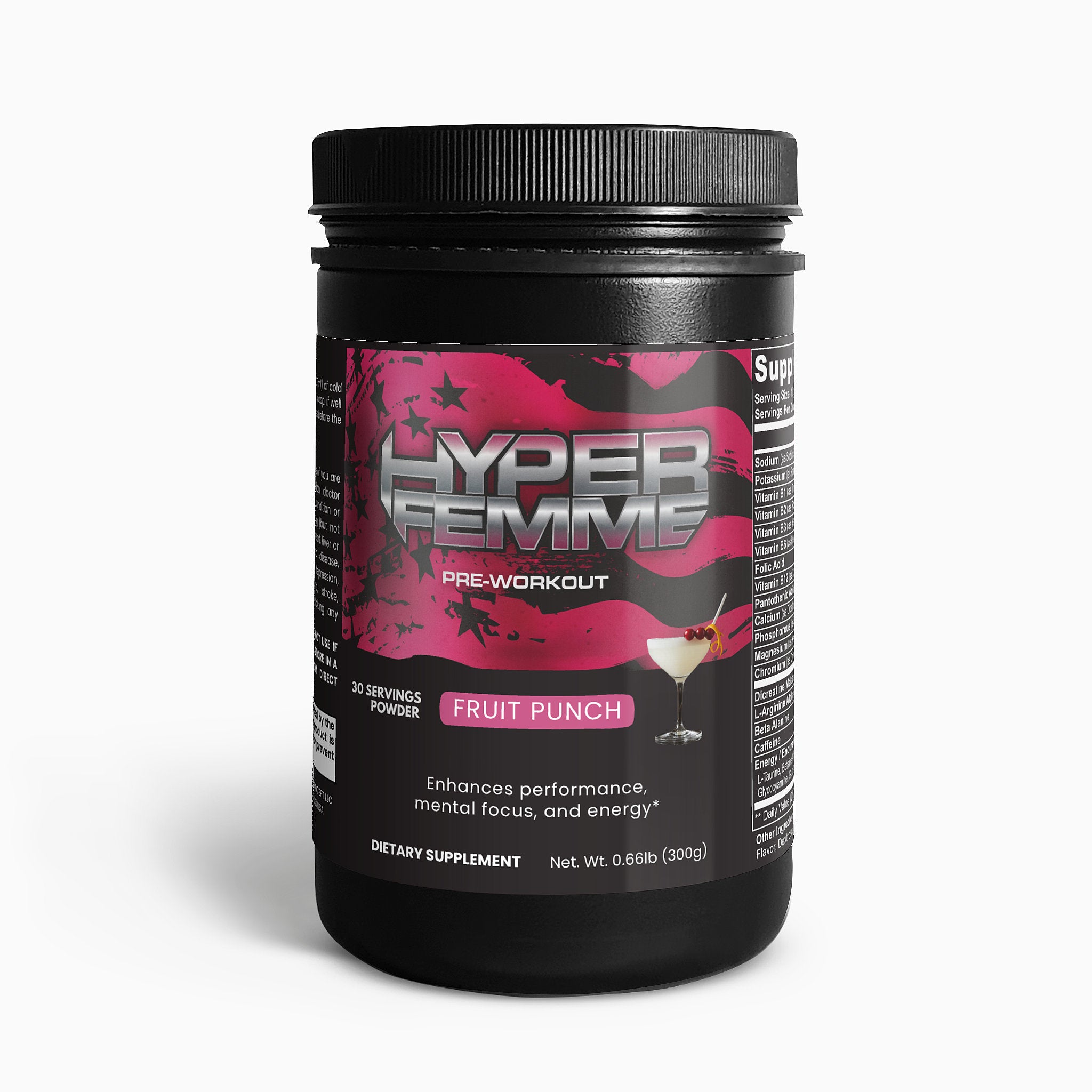 HyperFemme Pre-Workout Powder (Fruit Punch)